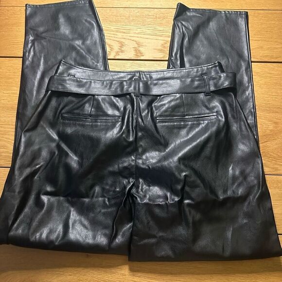 Paige pants faux leather vegan black 4 - Picture 9 of 10